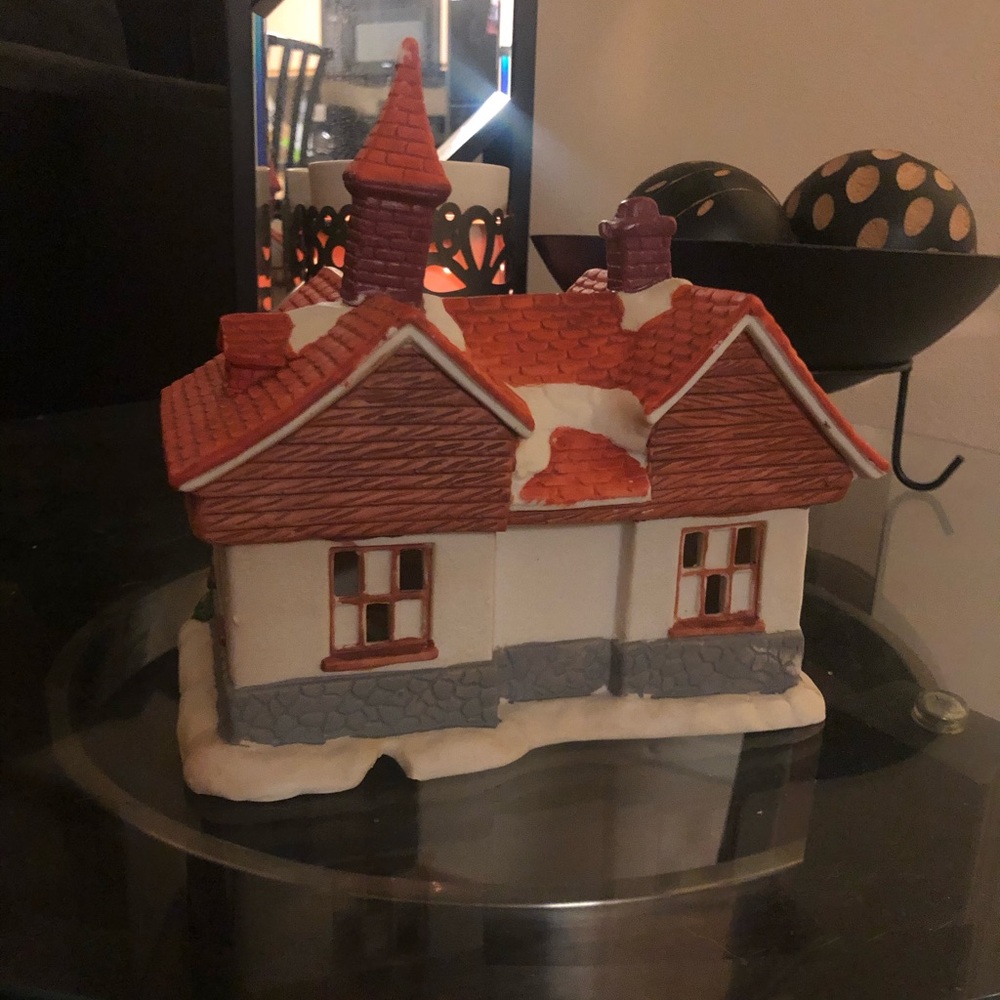 Dickens Porcelain Holiday Village House | Lighted Christmas Village Building - Picture 4 of 6